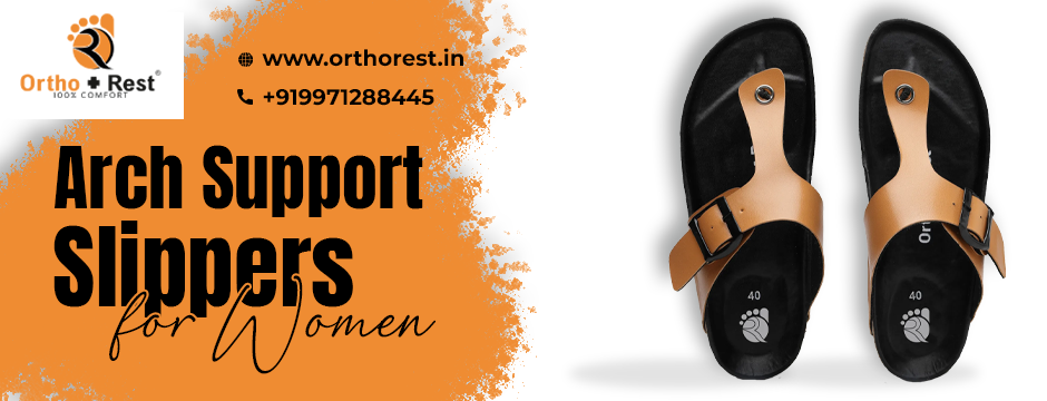 Arch support slippers for women